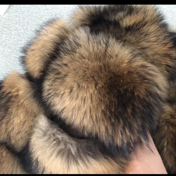 Winter Women Real Fur ,Natural Raccoon fur - Picture 5 of 6